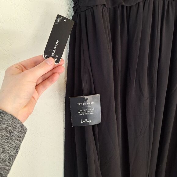 NWT lulus Heavenly Hues Black Maxi DressLulus - Picture 8 of 9